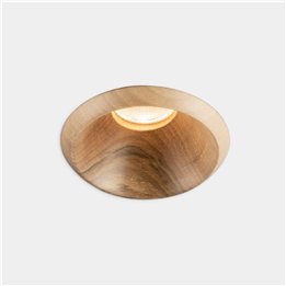 Downlight Play Raw Walnut 6.4W Blanco cálido - 3000K CRI 90 32.3º PHASE CUT Madera nogal IP54 601lm Leds C4 AG59-P7W9M2TSEN