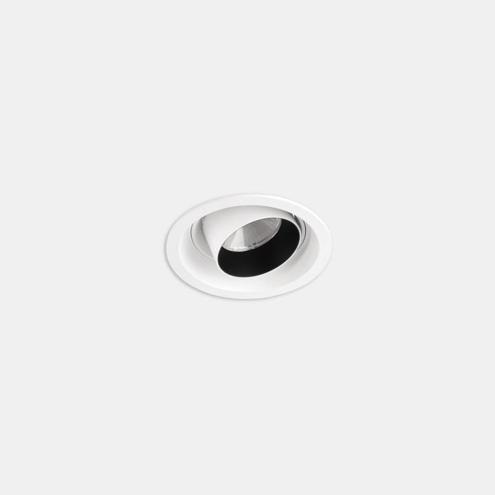 Downlight Play Snoot Mini Round Adjustable 3.2W Blanco cálido - 3000K CRI 80 46º Blanco IP23 300lm Leds C4 AG65-P3W8F1BB14