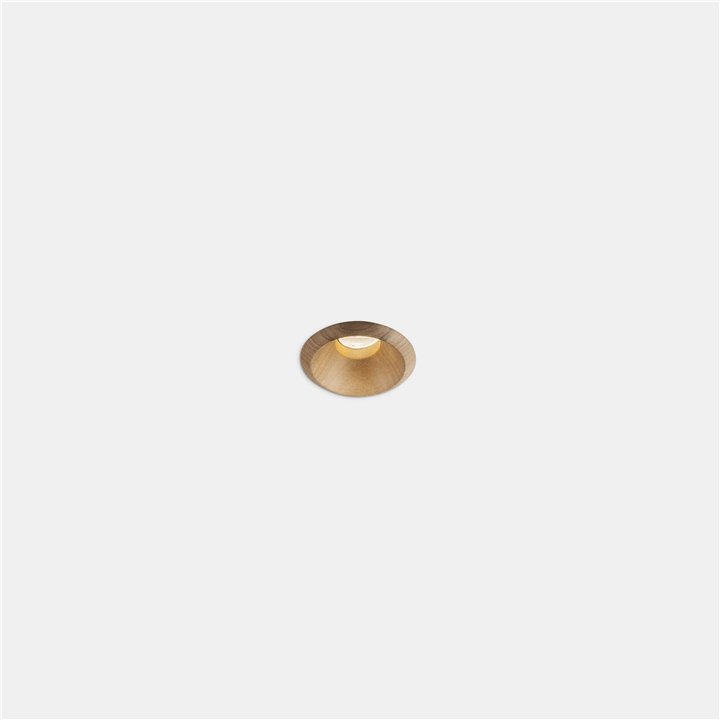 Downlight Play Raw Mini Walnut 3.2W Blanco cálido - 2700K CRI 80 46.7º Madera nogal IP54 248lm Leds C4 AG67-P3V8F1BBEN