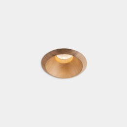 Downlight Play Raw Mini Walnut 3.2W Blanco cálido - 2700K CRI 80 29º ON-OFF Madera nogal IP54 262lm Leds C4 AG67-P3V8M2OUEN