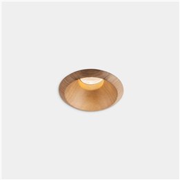 Downlight Play Raw Mini Walnut 3.2W Blanco cálido - 3000K CRI 80 29º ON-OFF Madera nogal IP54 278lm Leds C4 AG67-P3W8M2OUEN