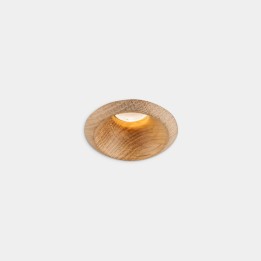 Downlight Play Raw Mini Oak 3.2W Blanco cálido - 3000K CRI 80 29º ON-OFF Madera roble IP54 278lm Leds C4 AG67-P3W8M2OUEO