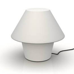 Lámpara Sobremesa VERSUS para exterior en polietileno color blanco