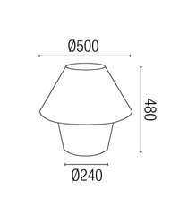 Lámpara Sobremesa VERSUS para exterior en polietileno color blanco