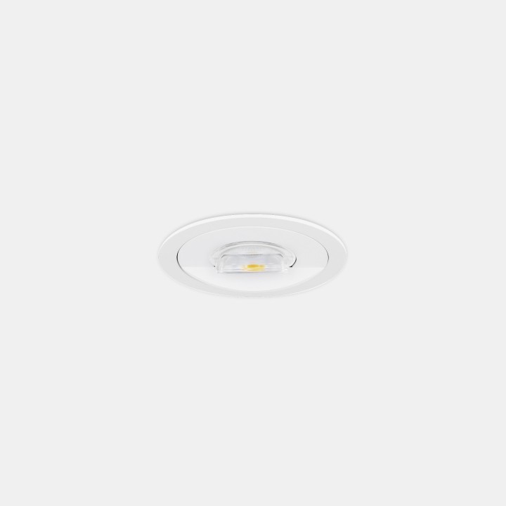 Downlight Sia Lens Wall Washer Trim 17W Blanco cálido - 2700K CRI 80 62.8º Blanco/blanco IP54 1659lm Leds C4 AH22-17V8AZBBWR