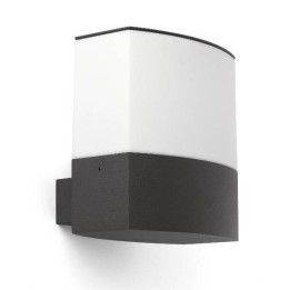 Aplique de Aluminio Inyectado DATNA para Exterior Gris Oscuro