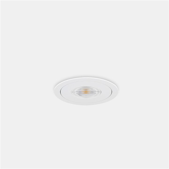 Downlight Sia Lens Batwing Trim 12W Blanco cálido - 3000K CRI 80 61.7º ON-OFF Blanco/blanco IP54 1444lm Leds C4 AH24-12W8AZOUWR