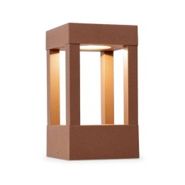 Baliza de Aluminio Inyectado AGRA Exterior Marrón Óxido LED