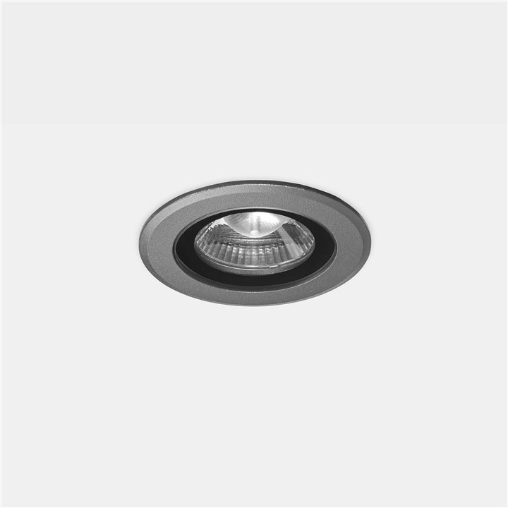 Downlight IP66 Max ø75mm Round LED 6.5W 3000K Gris urbano 459lm Leds C4 AI14-P7W9M2BBZ5