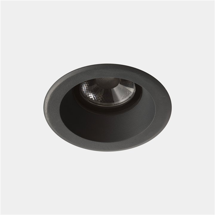 Downlight IP66 Max ø100mm Round LED 6.5W 2700K Negro Leds C4 AI16-P7V9M2BB60
