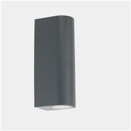 Aplique IP66 Max Single Emission LED 8.9W Blanco cálido - 2700K DALI-2 Gris urbano 540lm Leds C4 AI23-P8V9M2DUZ5