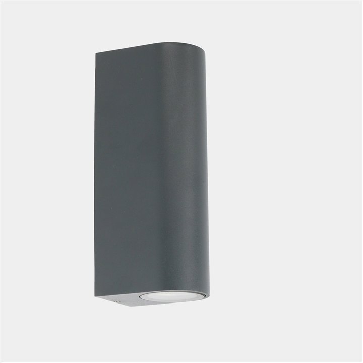 Aplique IP66 Max Single Emission LED 8.9W Blanco cálido - 2700K DALI-2 Gris urbano 540lm Leds C4 AI23-P8V9M2DUZ5