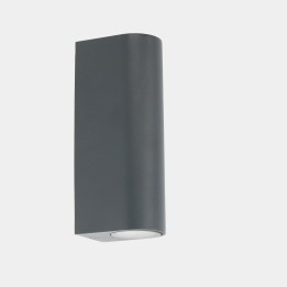 Aplique IP66 Max Single Emission LED 8.9W Blanco cálido - 2700K DALI-2 Gris urbano 610lm Leds C4 AI23-P8V9S2DUZ5