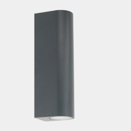 Aplique IP66 Max Double Emission LED LED 8.95.2W Blanco cálido - 3000K DALI-2 Gris urbano 957lm Leds C4 AI24-14W9S7DUZ5