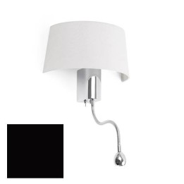 Aplique de Metal con Lector HOTEL Interior Negro