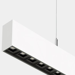 Lámpara Sistema Lineal Infinite Pro 1136mm Suspended Opticell 29.36W Blanco cálido - 3000K CRI 90 ON-OFF Blanco IP40 3962lm Leds
