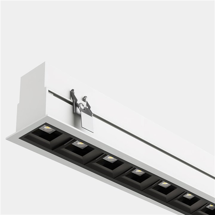 Lámpara Sistema Lineal Infinite Pro 1136mm Recessed Opticell 14.24W Blanco cálido - 3000K CRI 90 DALI-2/PUSH Blanco IP44 2052lm 