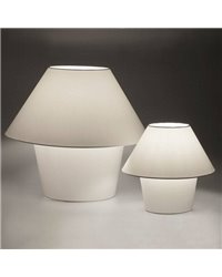 Lámpara de Sobremesa Téxtil VERSUS-P Interior Blanco