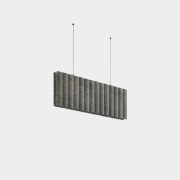 Lámpara Sistema Lineal Infinite Pro Acoustic 1136mm Suspended Haloprisma 12.69W Blanco cálido - 3000K CRI 90 DALI D4i Fieltro gr