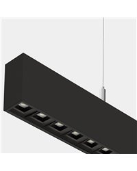 Lámpara Sistema Lineal Infinite Pro 1136mm Up&Down Opticell 29.326.1W 3000-4000K CRI 90 ON-OFF Negro IP40 7994lm Leds C4 AK24-32