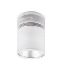Plafón de Aluminio/Cristal translúcido LICHI Interior Blanco