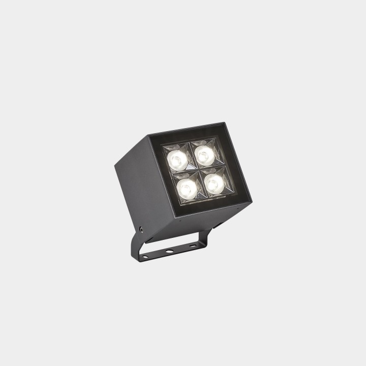 Proyector IP66 Cube Pro 4 LEDS LED 11.9W 2700K Gris urbano 1405lm Leds C4 AN12-12V8S2OUZ5