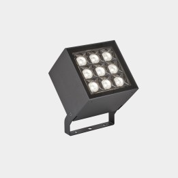 Proyector IP66 Cube Pro 9 LEDS LED 24W 2700K Gris urbano 2124lm Leds C4 AN13-24V8F1DUZ5
