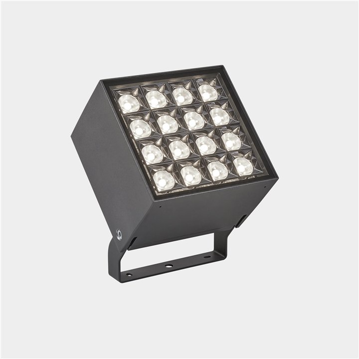 Proyector IP66 Cube Pro 16 LEDS LED 33.5NAW RGBW Gris urbano 2147lm Leds C4 AN14-34NNS1DMZ5