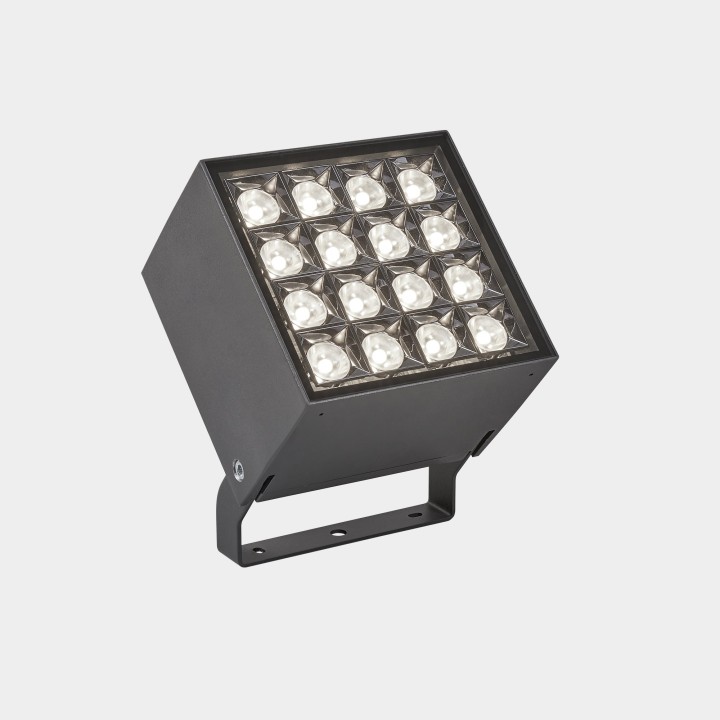 Proyector IP66 Cube Pro 16 LEDS LED 50W 3000K Gris urbano 4969lm Leds C4 AN14-5PW8S1DUZ5