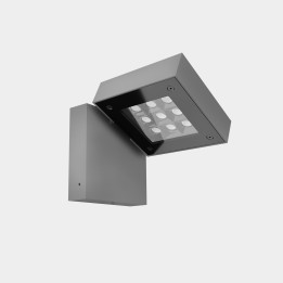 Aplique IP66 Modis Simple LED LED 18.3W Blanco cálido - 3000K ON-OFF Gris 1189lm Leds C4 AS11-18W9F1OU34