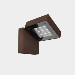 Aplique IP66 Modis Simple LED LED 18.3W Blanco cálido - 3000K ON-OFF Marrón 1301lm Leds C4 AS11-18W9M3OUJ6