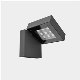 Aplique IP66 Modis Simple LED LED 18.3W Blanco neutro - 4000K ON-OFF Gris urbano 1301lm Leds C4 AS11-18X9M3OUZ5
