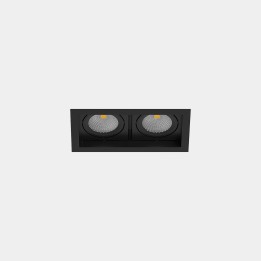 Downlight MULTIDIR TRIM SMALL 21.4W Blanco cálido - 2700K CRI 90 61.9º Negro IN IP20 / OUT IP54 2174lm Leds C4 AU13-11V9F1BB60