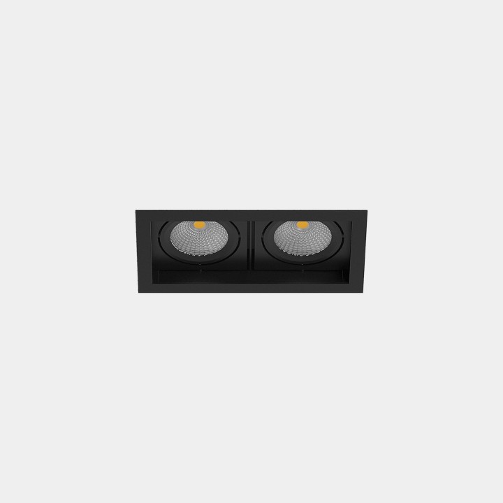 Downlight MULTIDIR TRIM SMALL 21.4W Blanco cálido - 2700K CRI 90 61.9º Negro IN IP20 / OUT IP54 2174lm Leds C4 AU13-11V9F1BB60