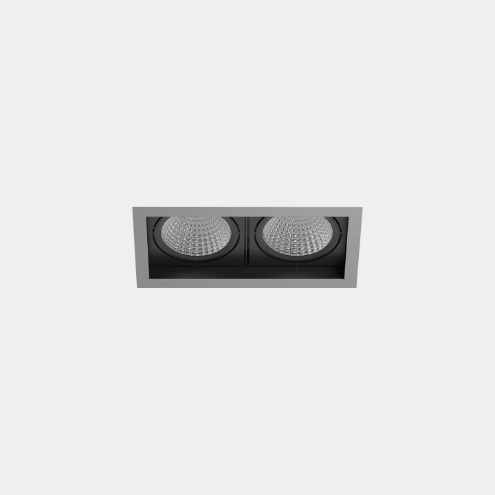 Downlight MULTIDIR TRIM SMALL 21.4W Blanco cálido - 2700K CRI 90 24.5º DALI-2 Gris IN IP20 / OUT IP54 2174lm Leds C4 AU13-11V9M3