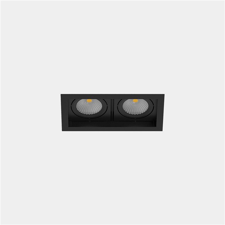 Downlight MULTIDIR TRIM SMALL 7.3W Blanco cálido - 2700K CRI 90 24.1º ON-OFF Negro IP23 854lm Leds C4 AU13-P8V9M3OS60