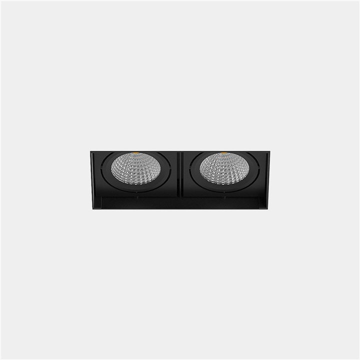 Downlight MULTIDIR TRIMLESS SMALL 21.4W Blanco neutro - 4000K CRI 90 24.5º ON-OFF Negro IN IP20 / OUT IP54 2320lm Leds C4 AU14-1