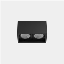 Downlight MULTIDIR SURFACE SMALL 21.4W Blanco neutro - 4000K CRI 90 61.9º DALI-2 Negro IN IP20 / OUT IP54 2320lm Leds C4 AU16-11