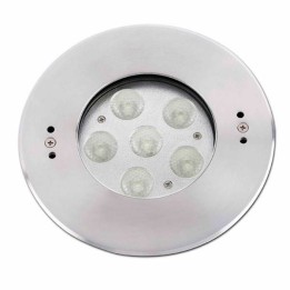 Aplique de Acero inoxidable 304 para empotrar exterior CROSBY Luz Fria Niquel Mate High Power LED