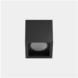 Downlight MULTIDIR SURFACE BIG 16.6W Blanco cálido - 3000K CRI 90 14.6º Negro IN IP20 / OUT IP54 2008lm Leds C4 AU22-18W9S3BB60