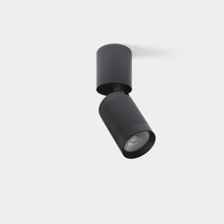 Plafón Iris Projector Surface 11.7W Blanco cálido - 3000K CRI 90 DALI-2 Negro IP23 697lm Leds C4 AV13-12W9U1DS60