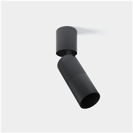 Plafón Iris Projector Surface 5.7W Blanco cálido - 3000K CRI 90 ON-OFF Negro IP23 215lm Leds C4 AV13-P6W9V1OS60