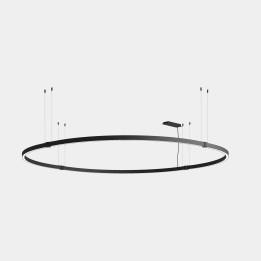 Lámpara Sistema Lineal APEX_CIRCULAR_AW17_18 48W Blanco cálido - 3000K CRI 95 ON-OFF Blanco IP40 6252lm Leds C4 AW18-48WAPLOS14