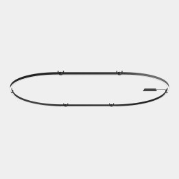 Lámpara Sistema Lineal APEX_OVAL_AW19_21 72W Blanco cálido - 3000K CRI 95 ON-OFF Blanco IP40 8336lm Leds C4 AW19-72WAPLOS14