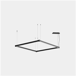 Lámpara Sistema Lineal APEX_SQUARE_AW22_23_24_25_26_27 48W Blanco cálido - 2700K CRI 90 DALI Negro IP40 4168lm Leds C4 AW25-48VA