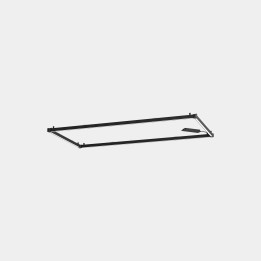 Lámpara Sistema Lineal APEX_RECTANGULAR_AW28_29_31_32 72W Blanco cálido - 3000K CRI 95 ON-OFF Negro IP40 6252lm Leds C4 AW28-72W