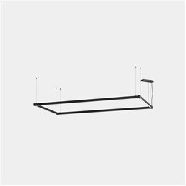 Lámpara Sistema Lineal APEX_RECTANGULAR_AW28_29_31_32 72W Blanco cálido - 3000K CRI 95 DALI Blanco IP40 6252lm Leds C4 AW29-72WA