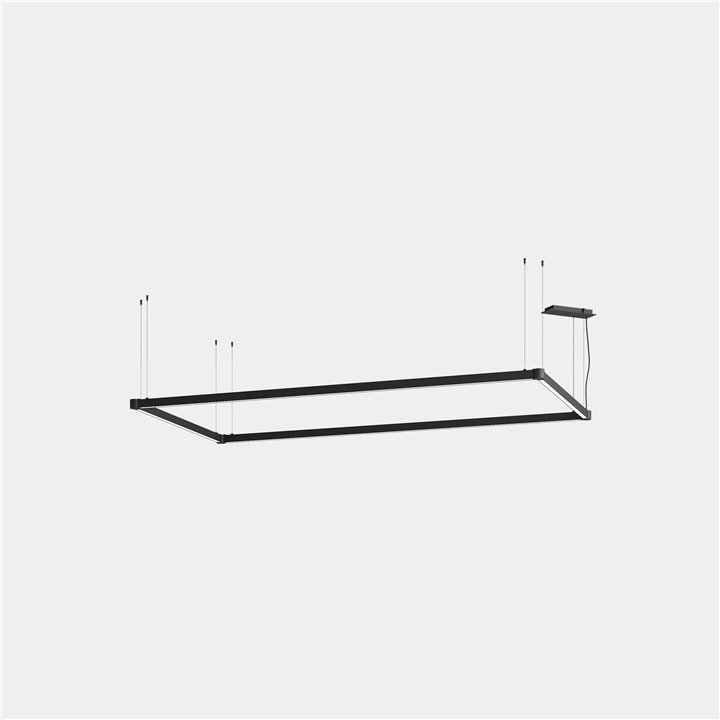 Lámpara Sistema Lineal APEX_RECTANGULAR_AW28_29_31_32 72W Blanco cálido - 3000K CRI 95 DALI Blanco IP40 6252lm Leds C4 AW29-72WA