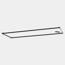 Lámpara Sistema Lineal APEX_RECTANGULAR_AW28_29_31_32 96W Blanco cálido - 3000K CRI 95 ON-OFF Negro IP40 8336lm Leds C4 AW31-96W