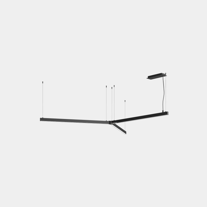 Lámpara Sistema Lineal APEX_Y_AW33_34 36W Blanco cálido - 2700K CRI 90 ON-OFF Negro IP40 3126lm Leds C4 AW34-36VAPLOS60